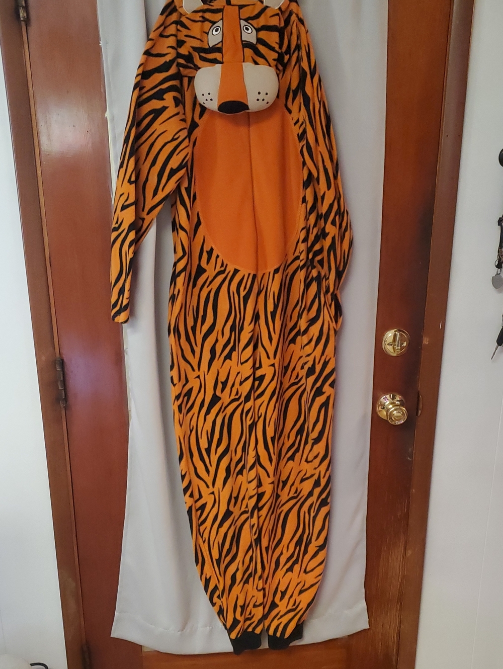 Orange Tiger Onzie Costume with Hood